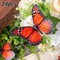 24PCS Monarch Butterfly Garden Decorations, 3D Artificial Butterflies Ornaments Indoor Outdoor Decor for Patio Plant Flower Bouquet Wall